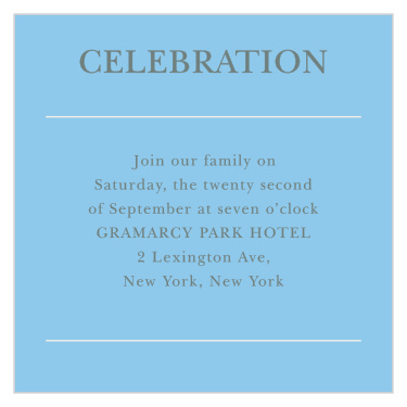 To guarantee that everyone shows up to the same party, send out these Regal Wreath Bat Mitzvah Ceremony Cards.