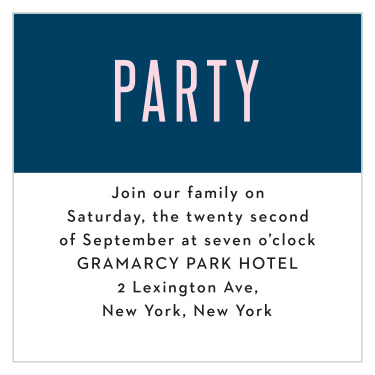 To guarantee that everyone shows up to the same party, send out these Precious Traditions Bat Mitzvah Reception Cards.