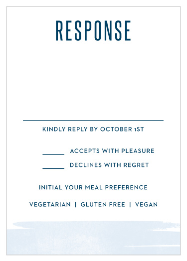 Plan the perfect celebration by sending your guests these Pleasant Paintbrush Bar Mitzvah RSVP Cards. 