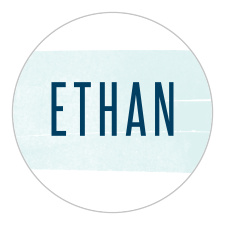 Add these Pleasant Paintbrush Bar Mitzvah Stickers to any item of your choosing, after customizing them with the full range of colors and fonts as the rest of the Pleasant Paintbrush suite.