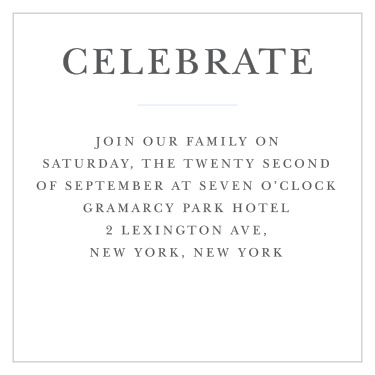 Gather everyone for the celebration with Thrilling Thirteen Bar Mitzvah Reception Cards.