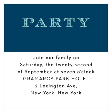 To guarantee that everyone shows up to the same party, send out these Precious Traditions Bar Mitzvah Reception Cards.