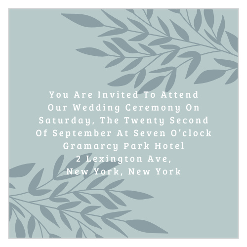 Lakeside Leaves Ceremony Cards give you a gorgeous way to make sure that all of your loved ones are there for the special moment.