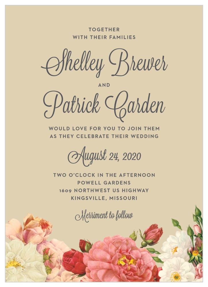 Le Jardinier Wedding Invitations