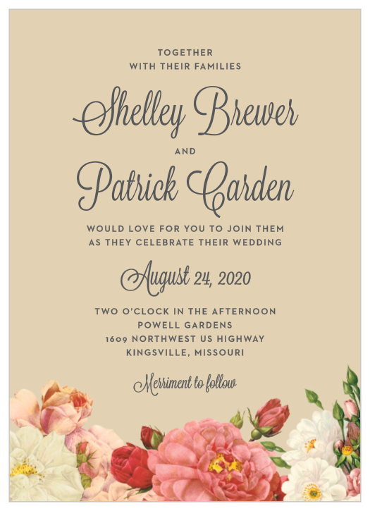 Bring elegance and grace to your wedding announcements using Le Jardinier Wedding Invitations.