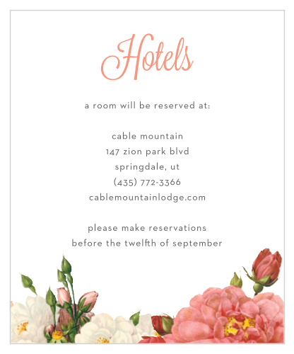 Le Jardinier Accommodation Cards