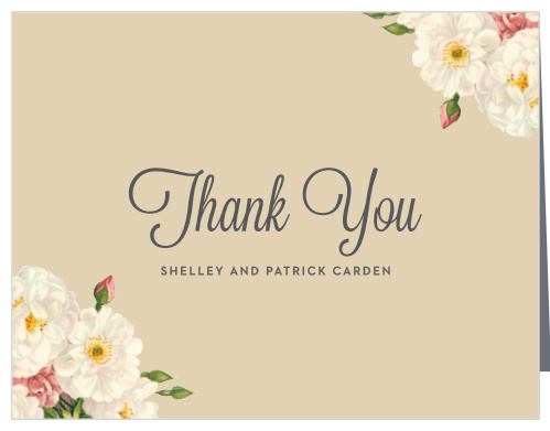 Make sure your friends and family know how much you appreciate them with the Le Jardinier Thank You Cards.