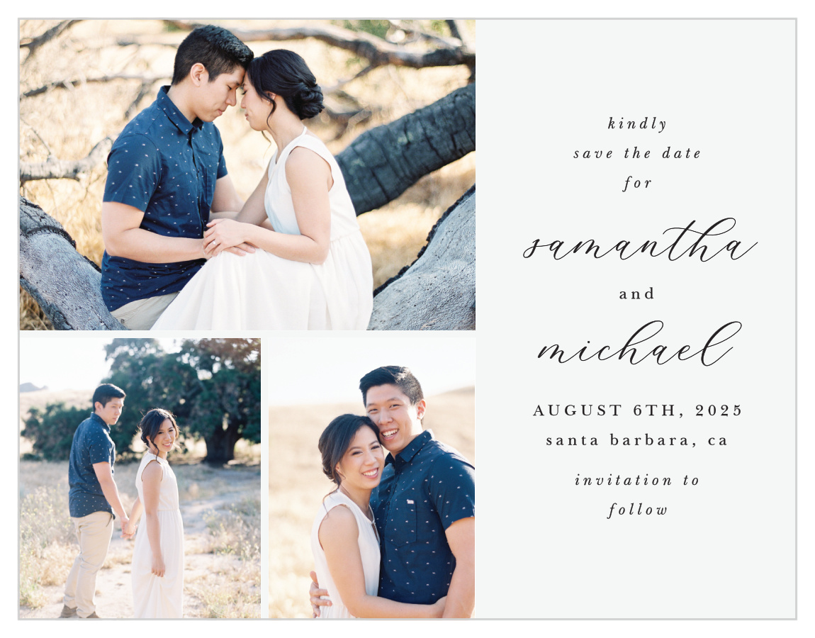 Stacked Photo Save the Date Magnets