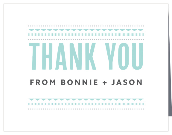 As beautifully designed as they are modernly based, Deco Charm Thank You Cards say exactly what you need to before you ever even pick up a pen.