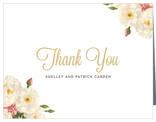 Make sure your friends and family know how much you appreciate them with the Le Jardinier Foil Thank You Cards.