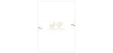 Add a little more class to your Wedding Invitations with the Le Jardinier Foil Belly Bands.