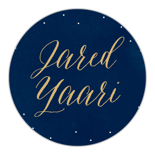 Make your son the star of the year with these Starry Night Foil Bar Mitzvah Stickers!