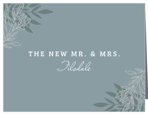 Our lovely Lakeside Leaves Foil Thank You Cards are absolutely essential for expressing your appreciation after the wedding.