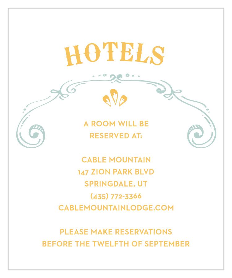 Cheerful Celebrations Accommodation Cards