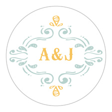 Cheerful Celebrations Stickers are the perfect finishing touch for all of your outgoing wedding-related mail.