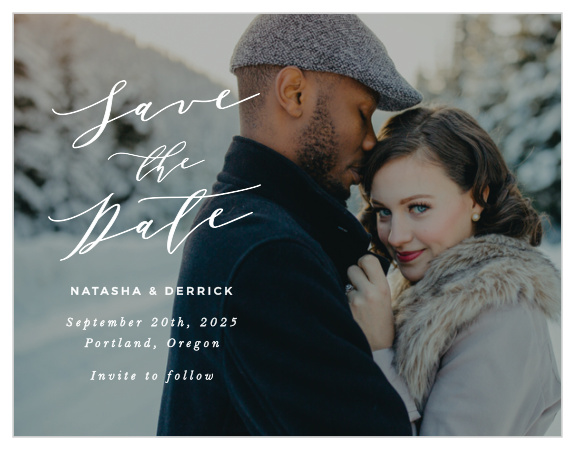 Our Passionate Forever Save the Date Magnets are sure to have family and friends marking their calendars for your wedding day.