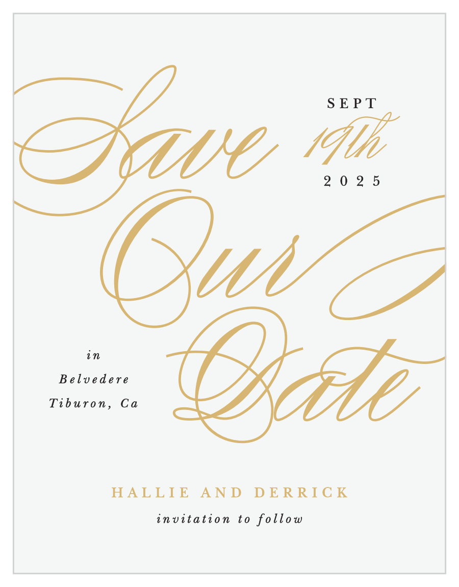Timeless Classic Save the Date Magnets