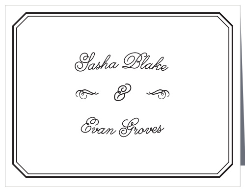 French Label Wedding Thank You Cards