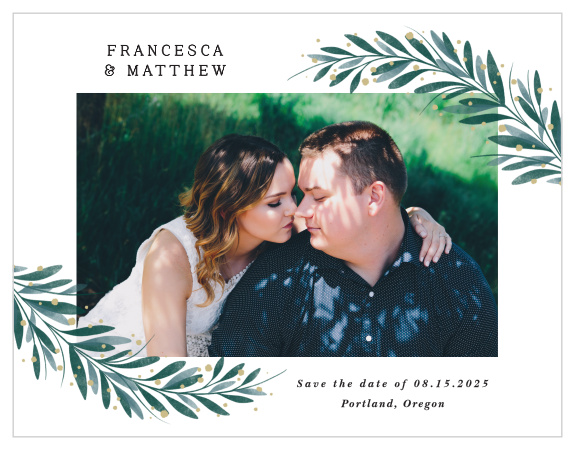 Family and friends are sure to mark their calendars for your wedding when they see our Perfect Match Save the Date Magnets.