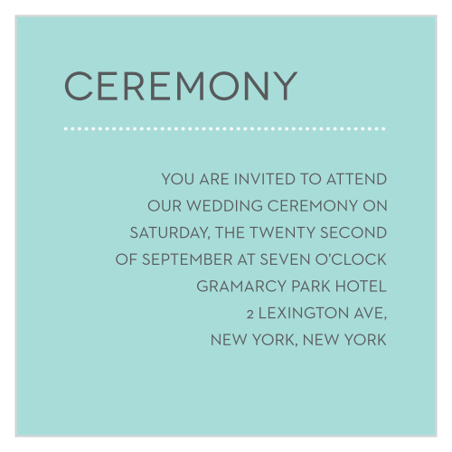 Our Union Bliss Ceremony Cards can help ensure the attendance of your loved ones.