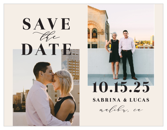 Cutest Couple Save the Date Cards by Basic Invite