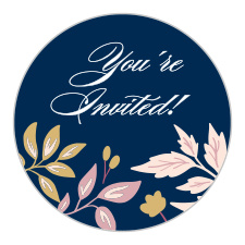 As beautiful as they are simple, Floral Star Foil Bat Mitzvah Stickers can be used to decorate nearly anything related (or not, we won't tell) to your daughter's big day.