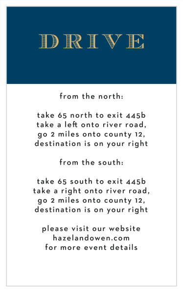 Traditions Foil Bar Mitzvah Direction Cards allow you to guide your guests with grace.