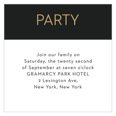 No matter what, there are always those handful of special people you want at your ceremony. Make sure they get the message with the beautifully Colorful Names Foil Bar Mitzvah Reception Cards.