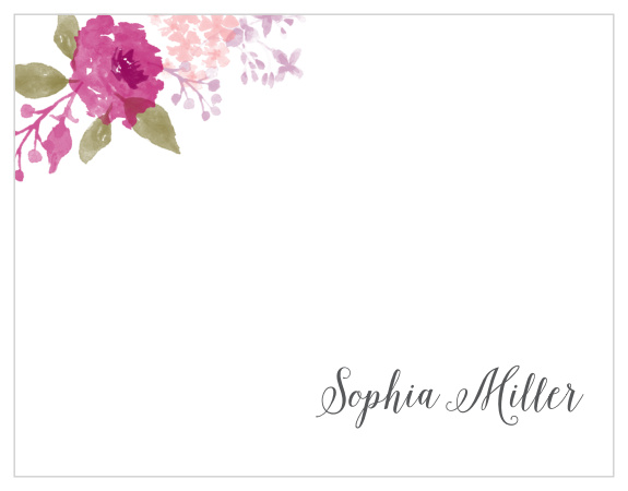 Send your official or personal mail with the Watercolor Wreath Business Stationery.