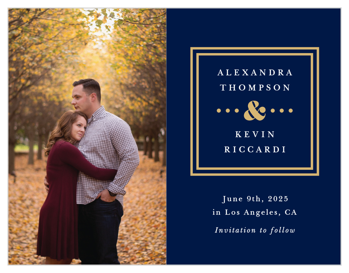 Simple Square Save the Date Magnets