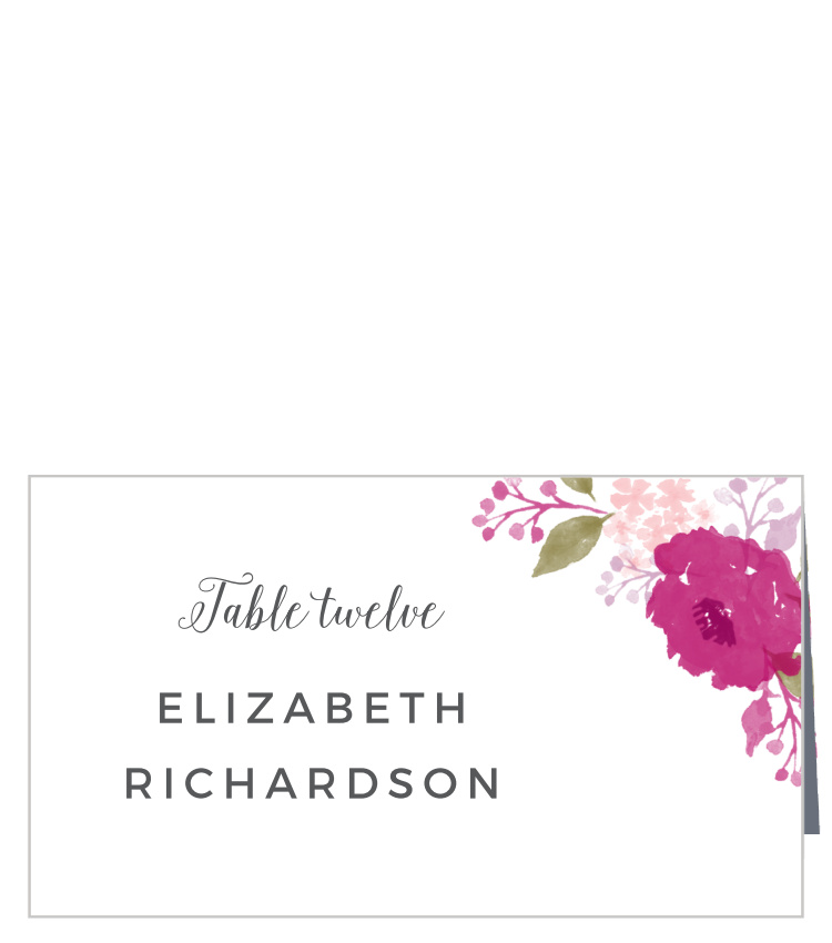 Watercolor Wreath Place Cards