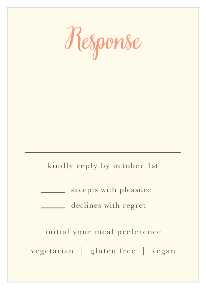 Simply in Love Response Cards
