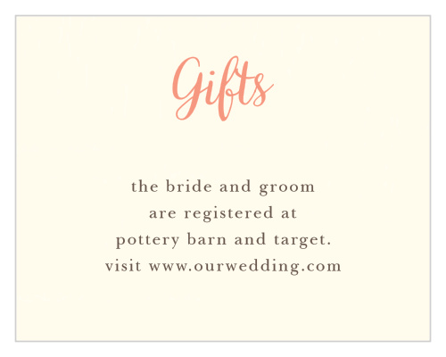 Simply in Love Registry Cards help you choose the gifts you actually need on your wedding day.