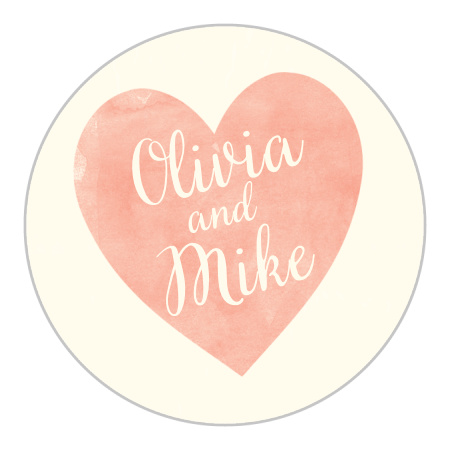Simply in Love Wedding Stickers