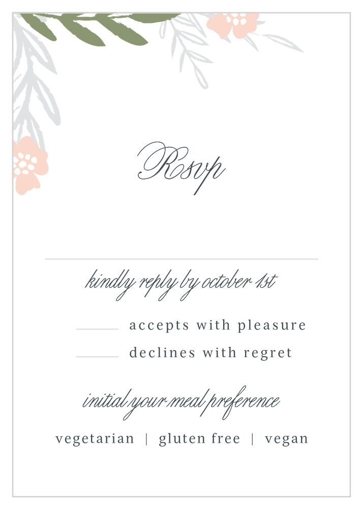 Glimmering Garland Response Cards