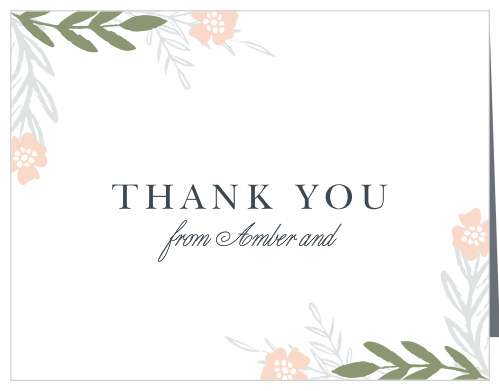 Glimmering Garland Thank You Cards are perfect for expressing what you need to once the festivities have come to a close.