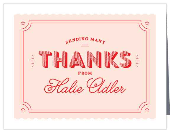 Express your appreciation tangibly with VIP Pass Thank You Cards.