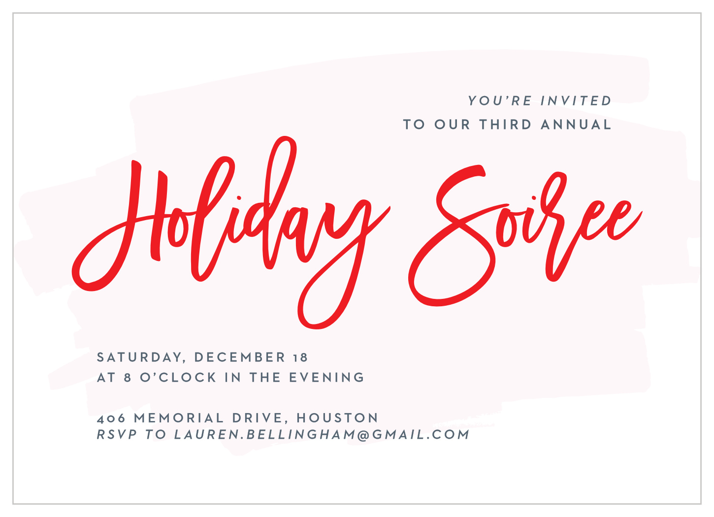 Through the Glass Holiday Invitations