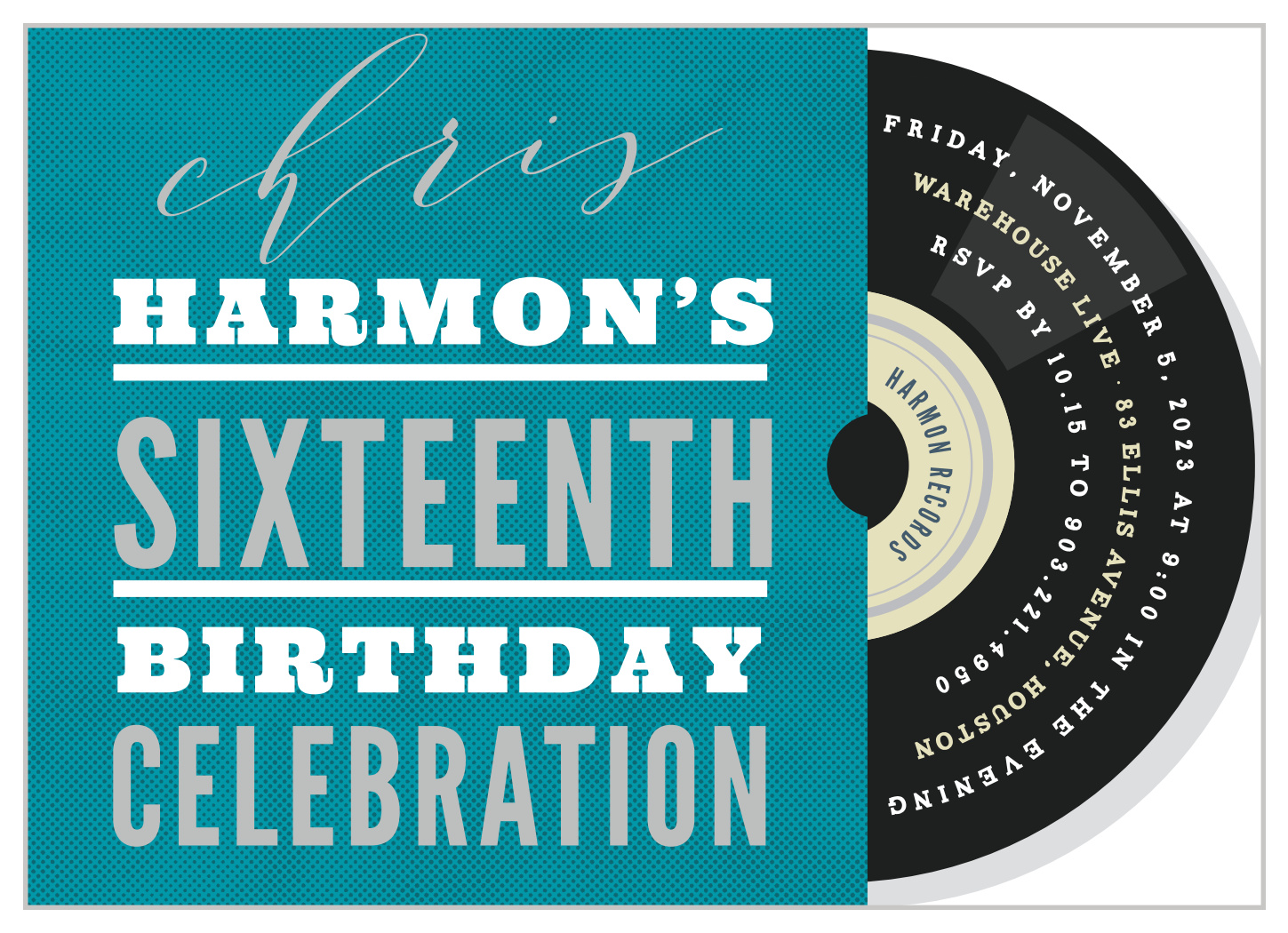 record party invitations