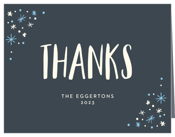Retro Celebration Christmas Thank You Cards give your gratitude the glowing warmth it deserves.
