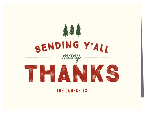 Show your family and friends your appreciation with the Vintage Sign Christmas Thank You Cards.