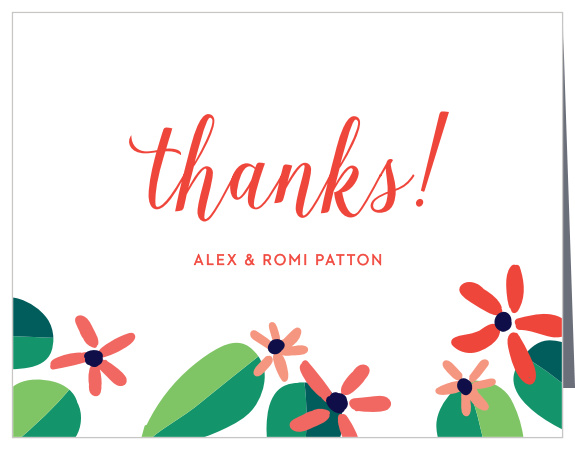 Give your family and friends a tropical thank you with the Totally Tropical Christmas Party Thank You Cards.
