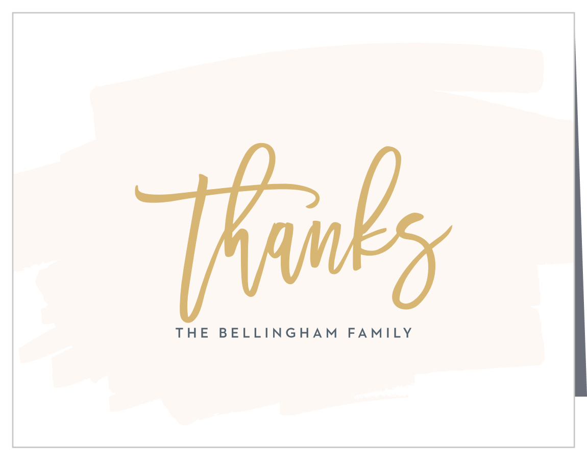 Through the Glass Foil Holiday Thank You Cards