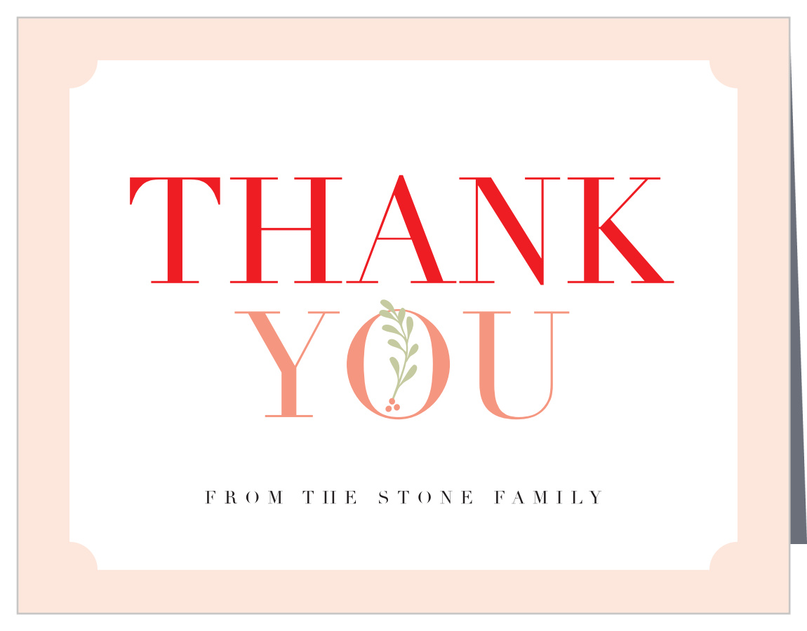 Simple Joy Holiday Thank You Cards