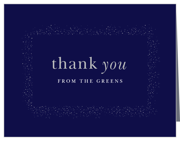 Let your family and friends know how much you appreciate them with the Shine Bright Foil Hanukkah Thank You Cards.