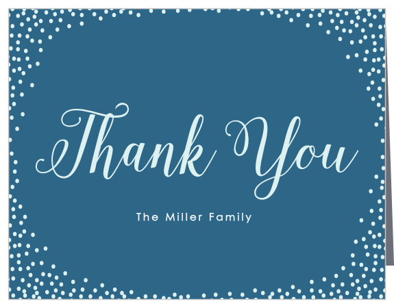 Seasonal Sparkler Holiday Thank You Cards are classic, beautiful and cheery.