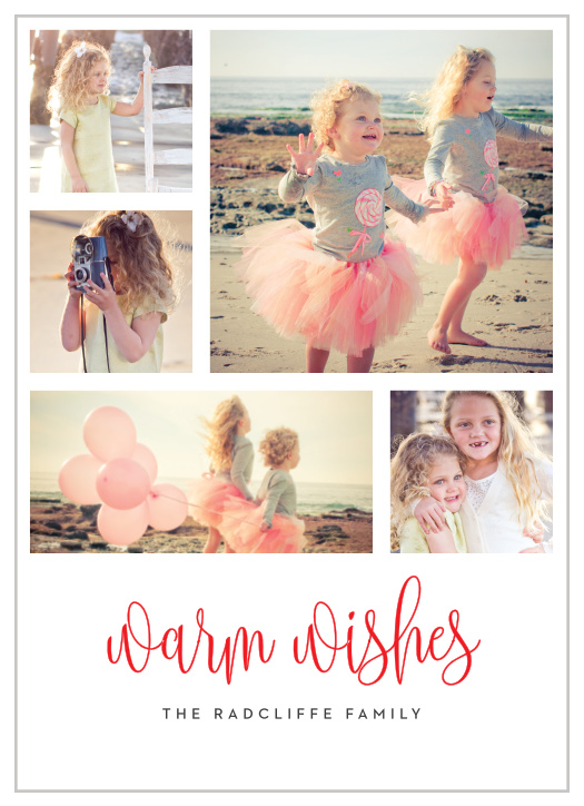 Show off your year with the Whimsical Winter Holiday Cards.