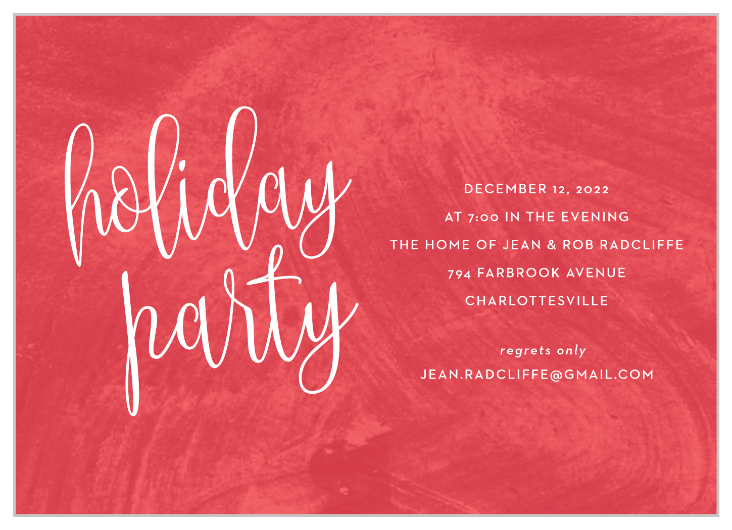 Whimsical Winter Holiday Invitations