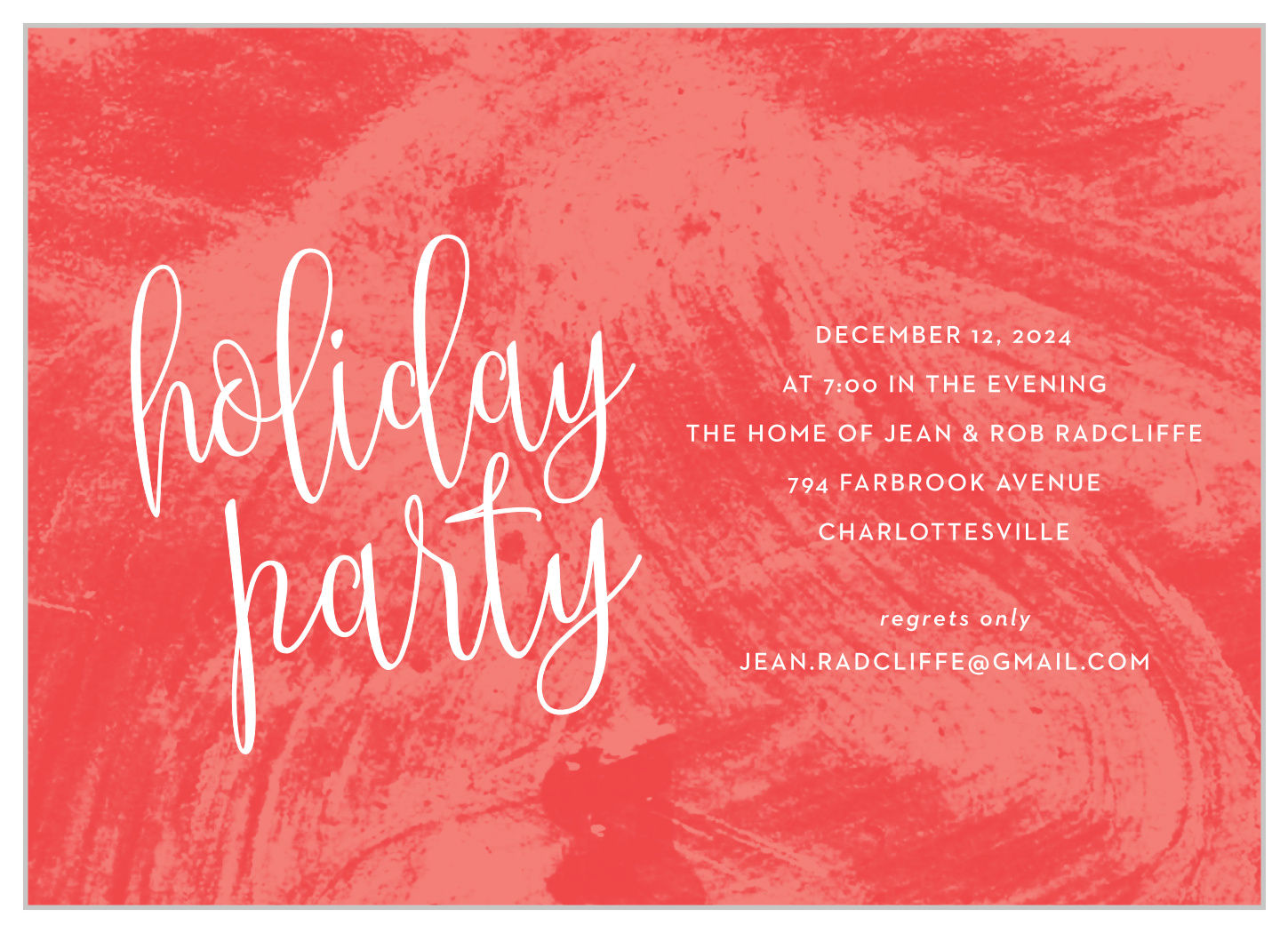 Whimsical Winter Holiday Invitations