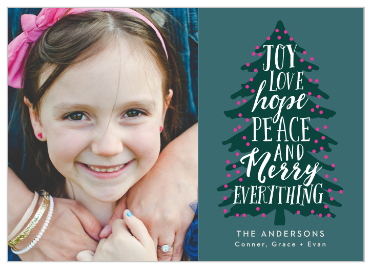 Decorate their homes as well as we've decorated Merry Tree Christmas Thank You Cards.